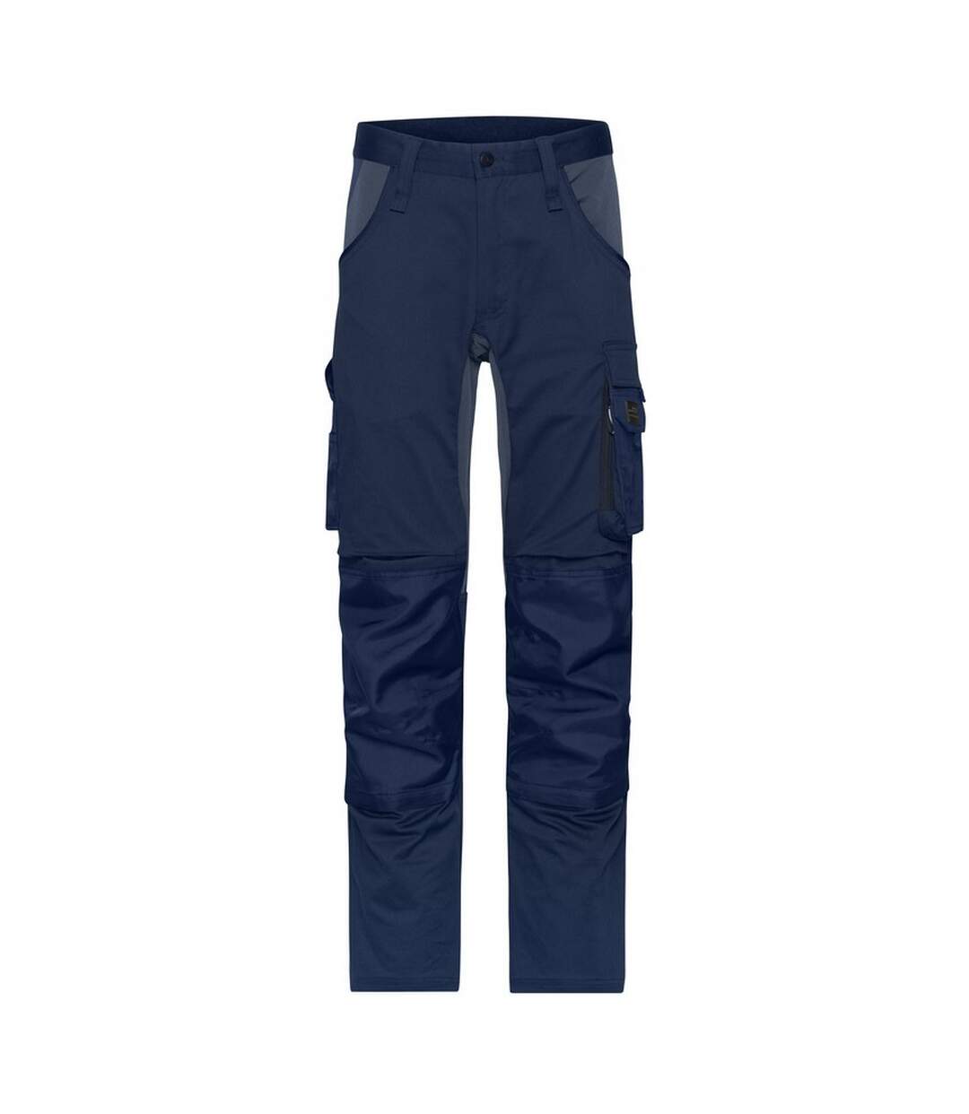 Pantalon De Travail Homme Bleu Marine Carbone James And Nicholson-1