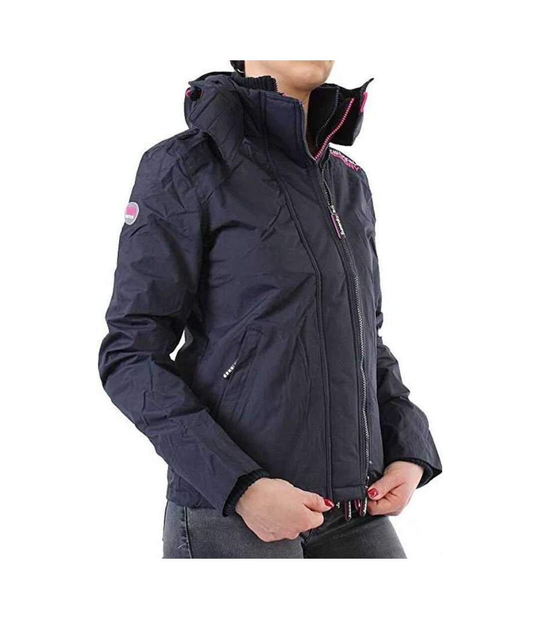 Veste Femme Bleu Marine Superdry-4