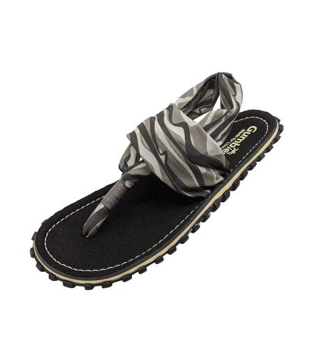 Sandales Femme Beige Noir Gumbies