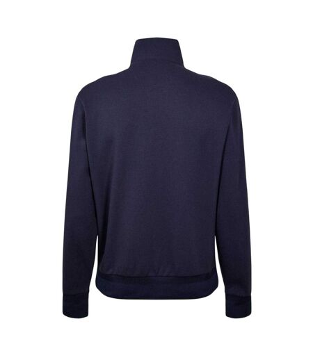 Mens Casual Full Zip Hoodie Dark Blue Boss
