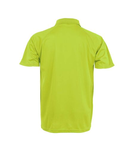 Spiro Unisex Adults Impact Performance Aircool Polo Shirt (Flo Yellow) - UTPC3503
