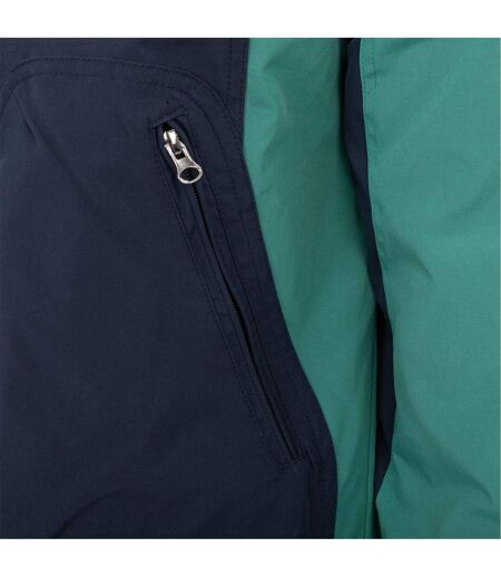 Mens Colour Block Bomber Jacket Navy Firetrap