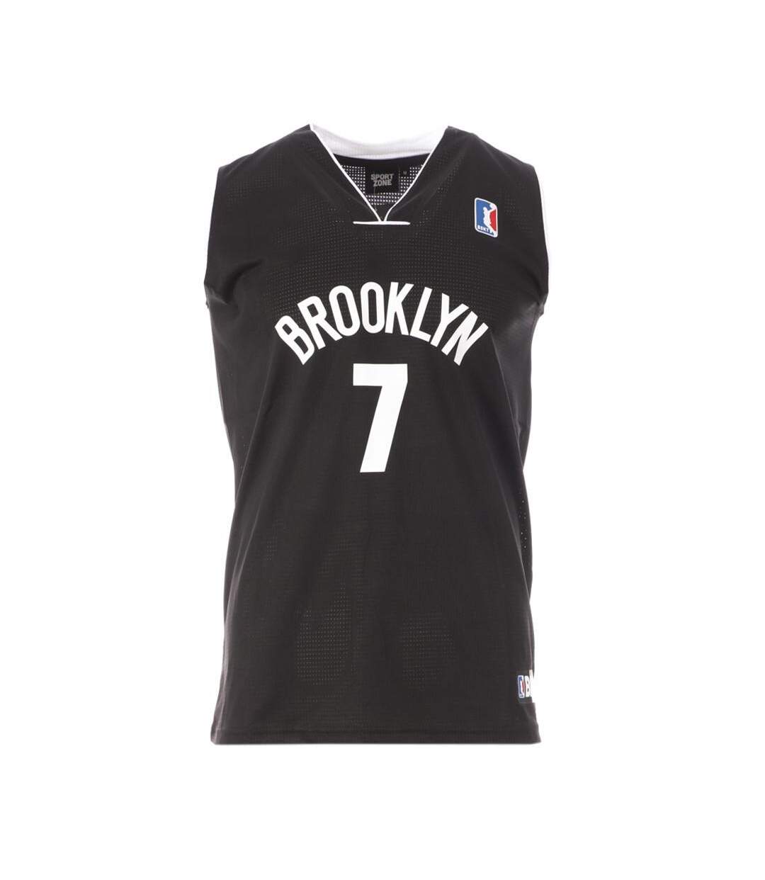 Brooklyn 7 Maillot de basket Noir Homme Sport Zone - L-1