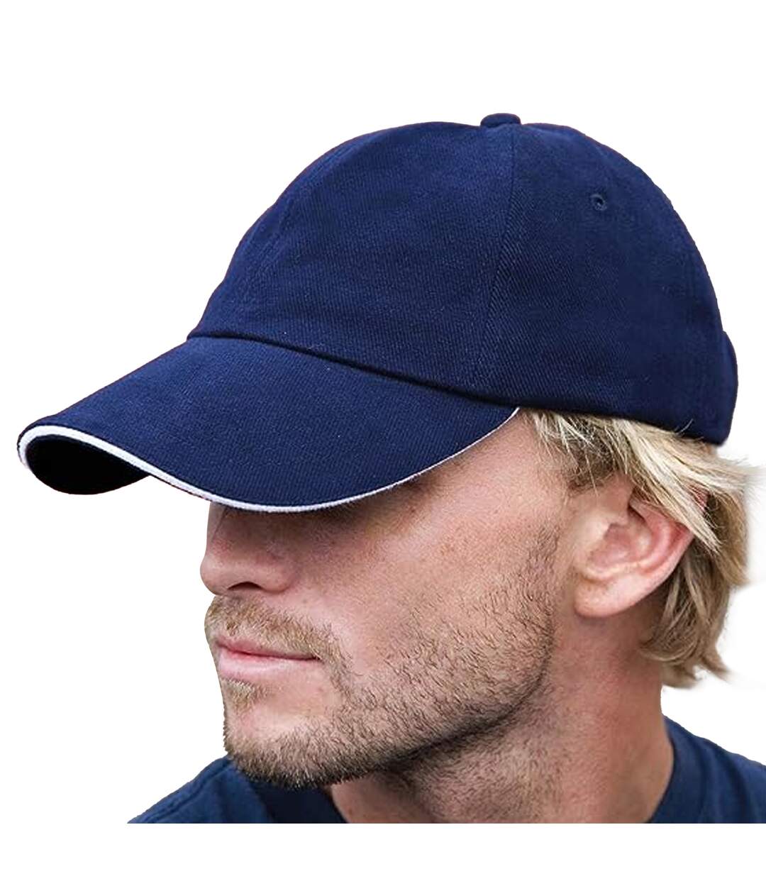 Casquette memphis homme bleu marine / blanc Result-2