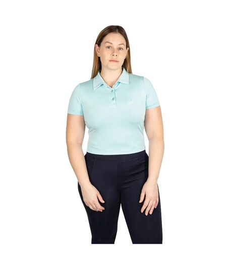 Womens/ladies elevate essential polo shirt ice blue Hy