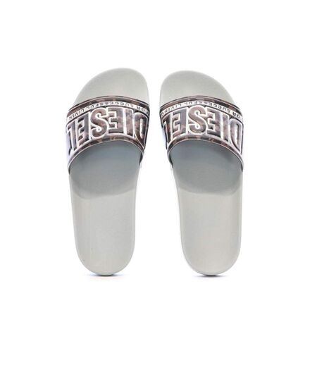 Claquettes blanc/noir homme diesel mayemi - 46