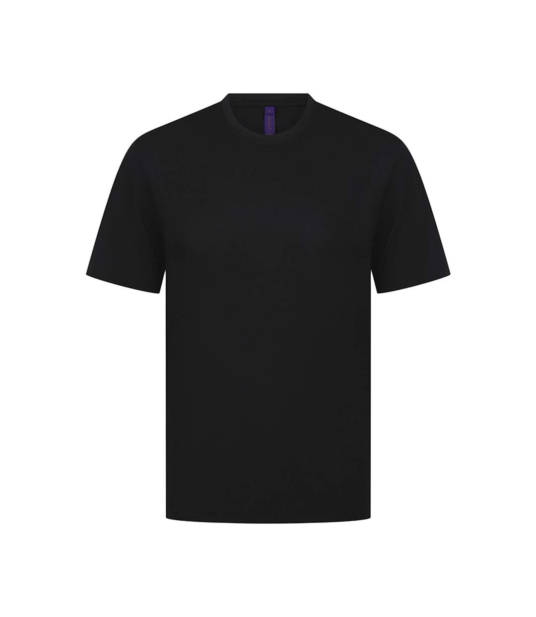 Unisex Adult Coolplus Moisture Wicking T-shirt Black Henbury-1