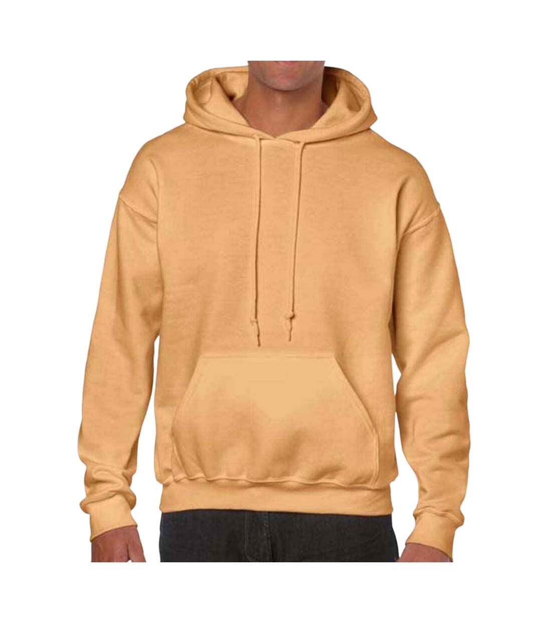 Sweat à capuche homme orange Gildan-1