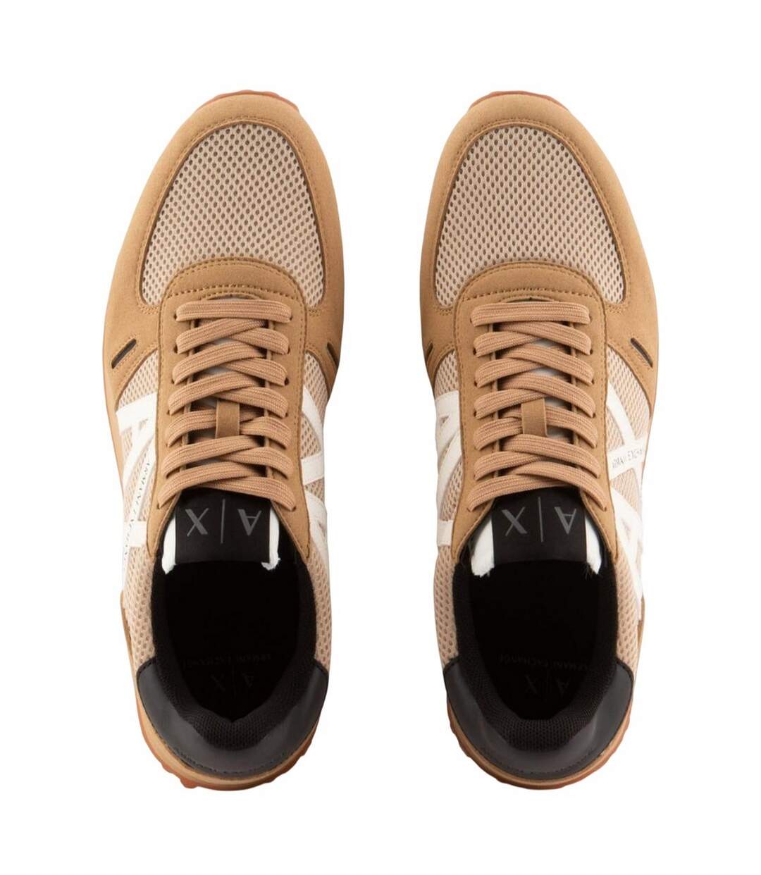 Baskets Homme Beige Blanc Noir Armani Exchange-4