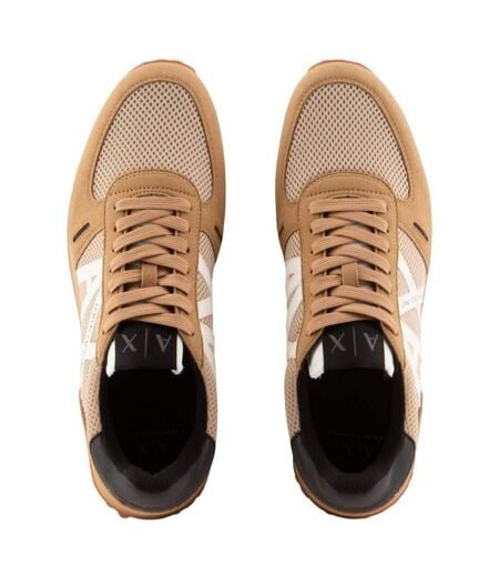 Baskets Homme Beige Blanc Noir Armani Exchange