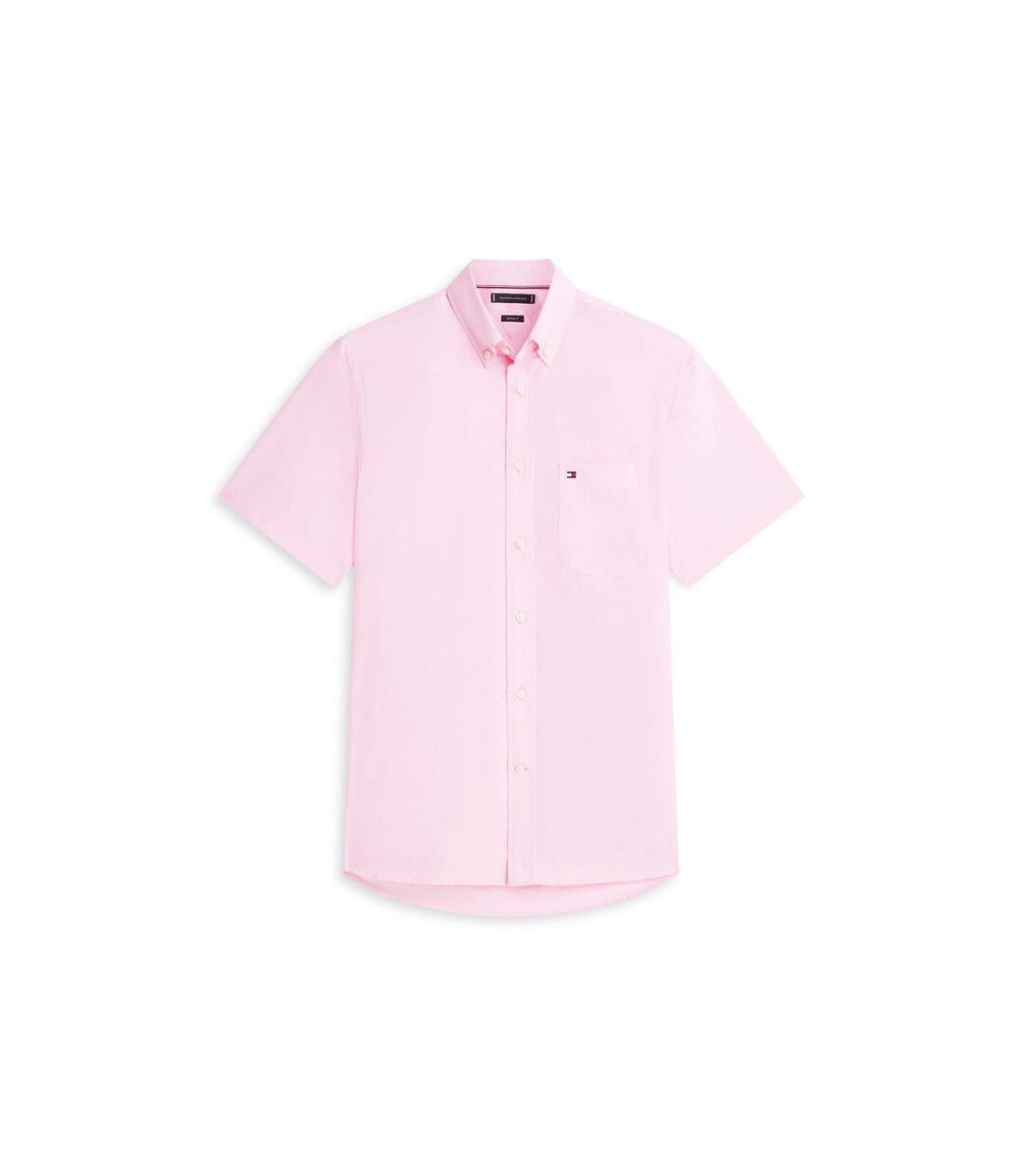 Chemise Manches Courtes Homme Rose Clair Tommy Hilfiger-1