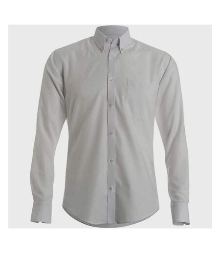 Kustom Kit Mens Oxford Slim Long-Sleeved Shirt (White) - UTBC4744