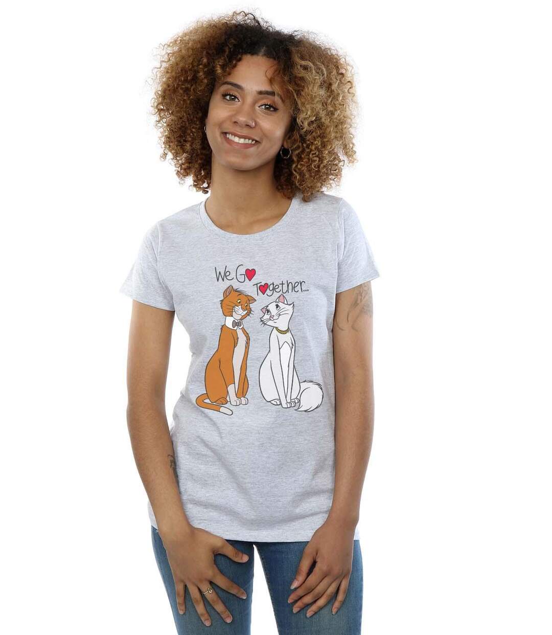 Disney - T-shirt THE ARISTOCATS WE GO TOGETHER - Femme (Gris chiné) - UTBI16414-2