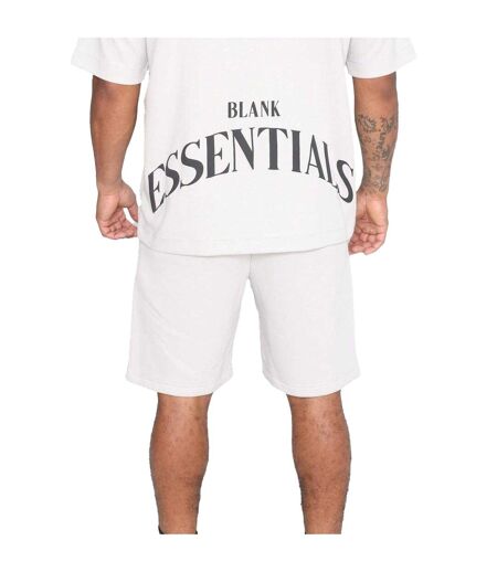 Mens Sweat Shorts Grey Blank Essentials