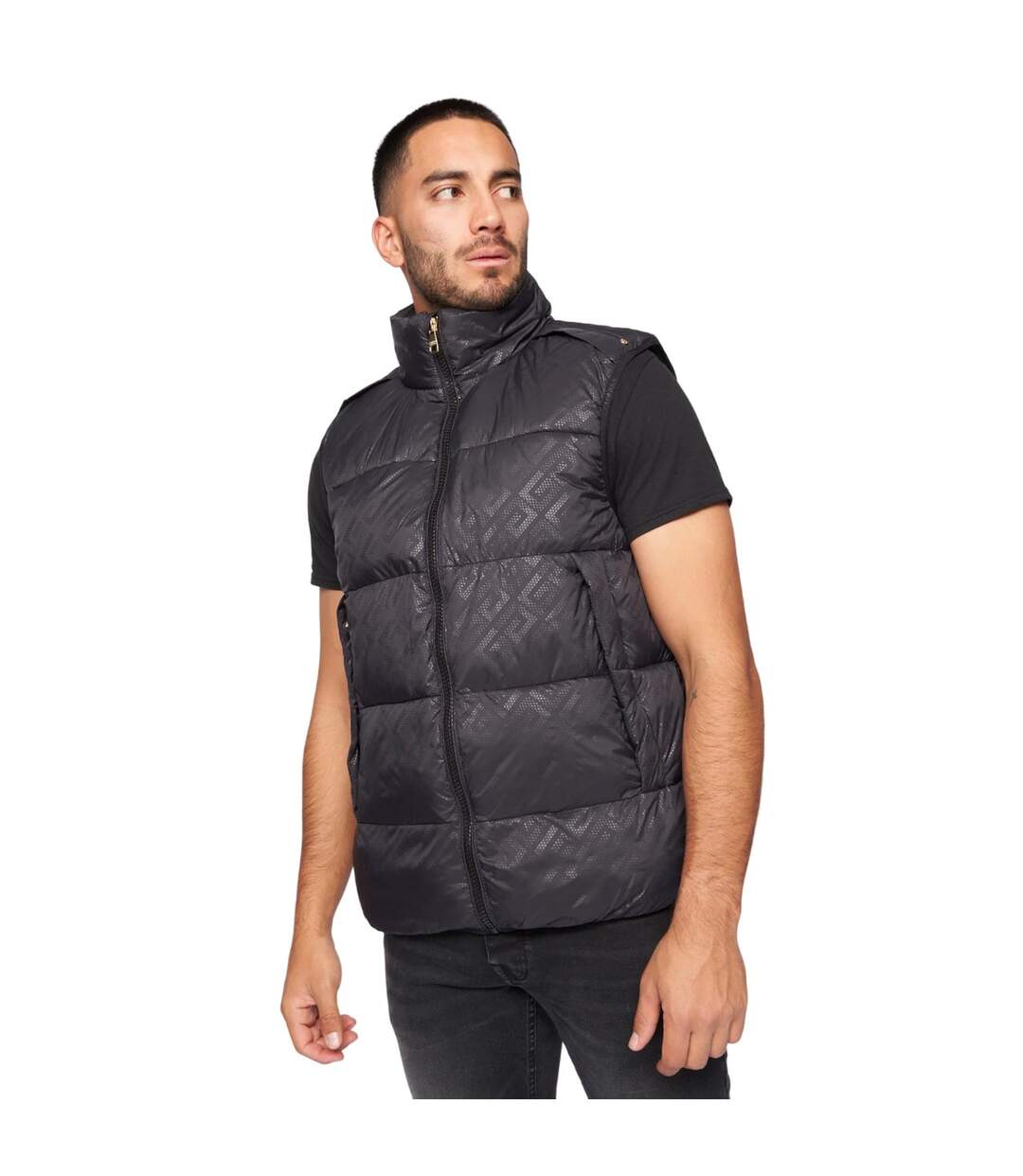 Mens aziri gilet black Glorious Gangsta-1