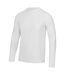 Just Cool Mens Long Sleeve Cool Sports Performance Plain T-Shirt (Arctic White) - UTRW684-2