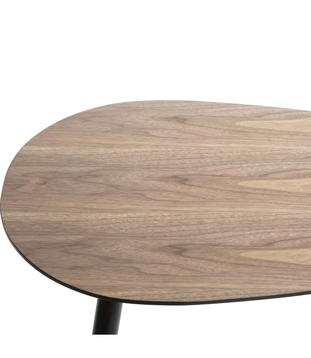Duo de table basses en MDF effet bois de Noyer - Marron-2