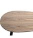 Duo de table basses en MDF effet bois de Noyer - Marron-2