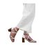 Womens/ladies illinois crossover strap sandals white Where´s That From