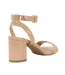 Womens/ladies Block Heel Sandals Nude Dune London-2