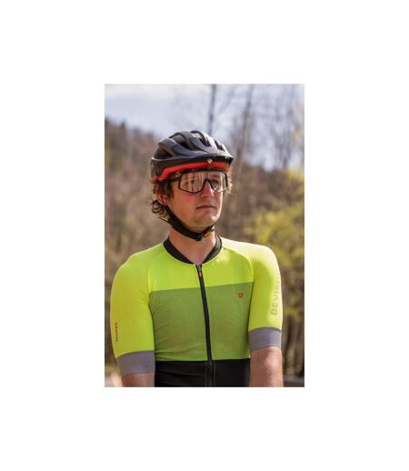 Maillot De Cyclisme Echo Bv Homme Noir Vert Fluo Radvik