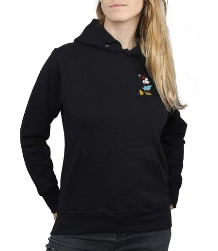 Disney Womens/Ladies Minnie Mouse Kick Chest Hoodie (sweat à capuche avec coup de pied) (Noir) - UTBI10659