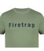 T-shirt Motif/style Logo Homme Vert Kaki Firetrap-3