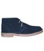 Roamers Mens Real Suede Round Toe Unlined Desert Boots (Navy) - UTDF231