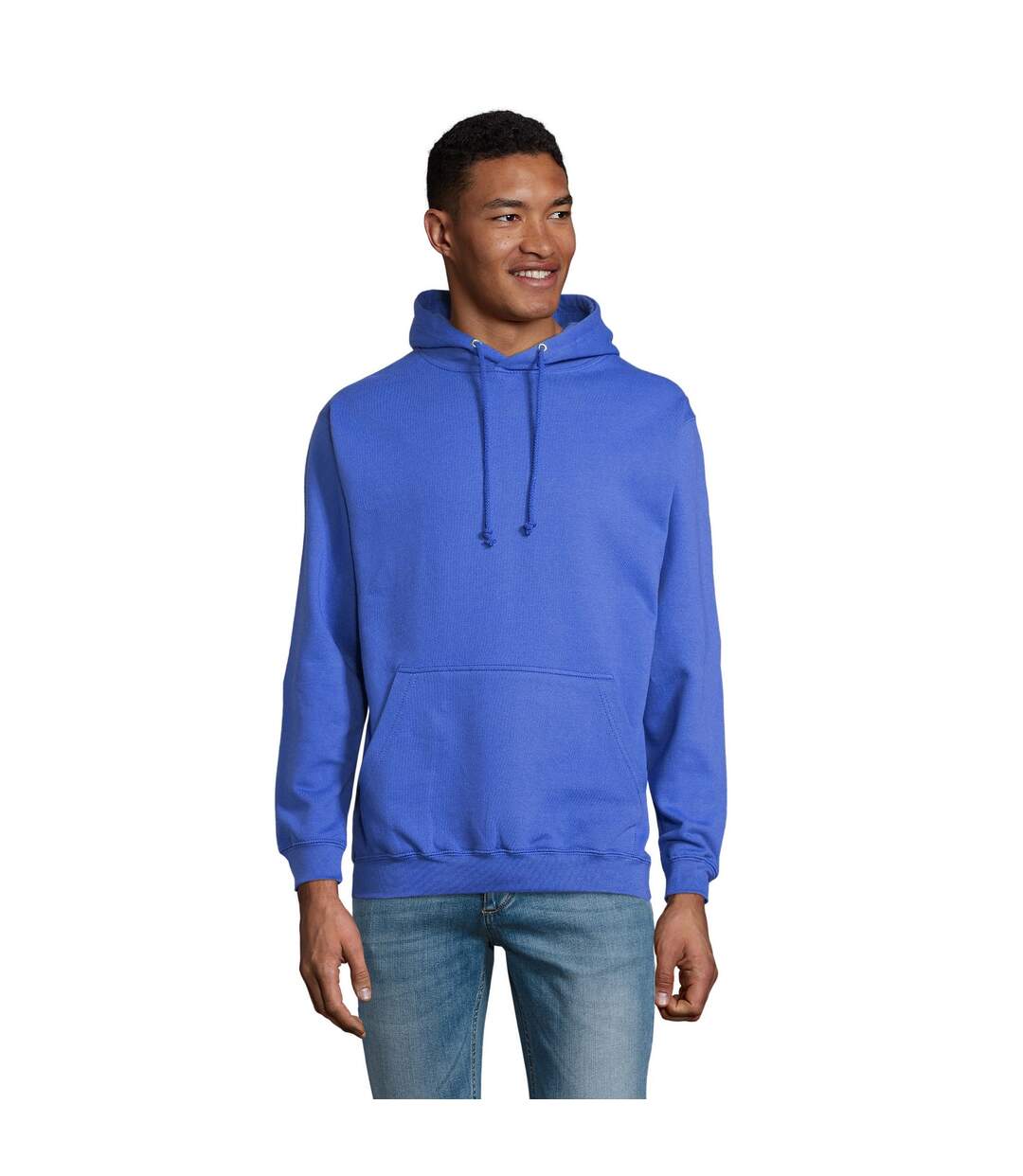 Sweat À Capuche Condor Adulte Bleu Roi SOLS-1