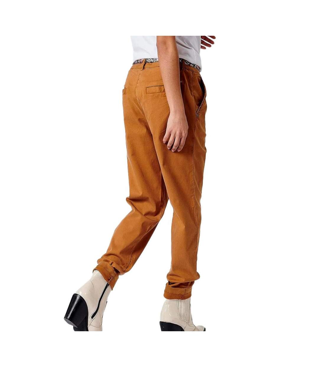 Pantalon fluide orange femme kaporal cecils-2