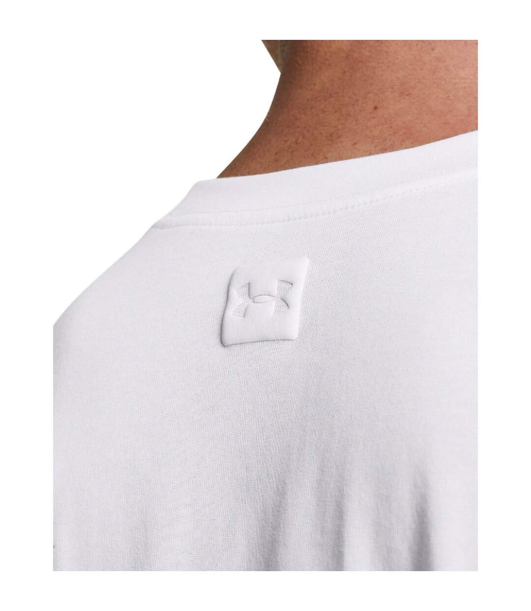 T-shirt Manches Longues Motif/style Logo Tonal Homme Blanc Under Armour-3