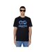T-shirt Motif/style Logo Power Station Adulte Noir Bleu Diesel-1