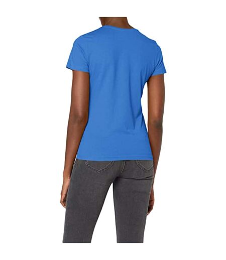 T-shirt Col V Femme Bleu Roi Stedman