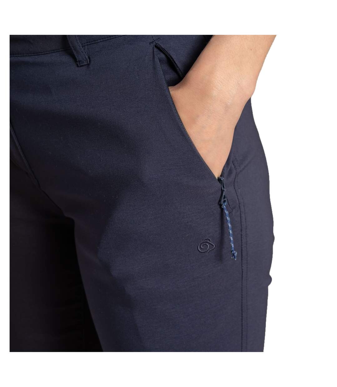 Pantalon Uni À Taille Mi-haute Kiwi Pro Femme Bleu Marine Foncé Craghoppers-4