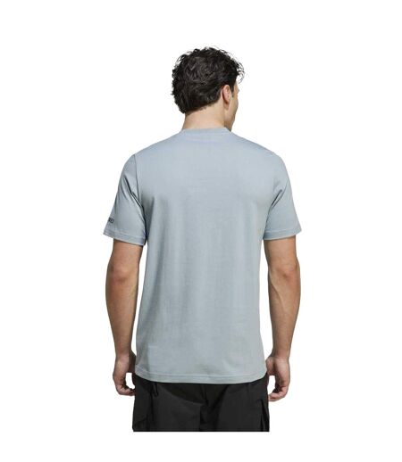 Mens Puzzle Cotton Pocket T-shirt Black Adidas