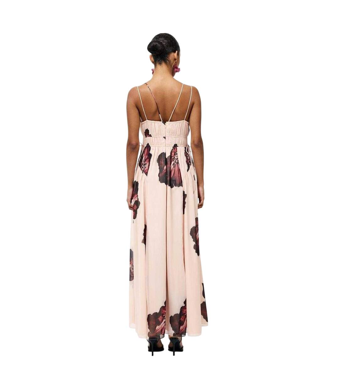 Robe Longue Hallie Femme Rose Pâle French Connection-3