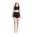 Womens/ladies Inky Running Shorts Black Red Run-1