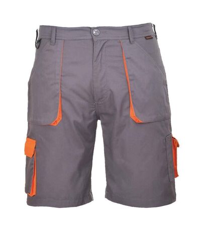 Portwest Mens Texo Contrast Cargo Shorts (Grey) - UTPC4396