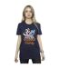 Disney Womens/Ladies Lilo And Stitch Ohana Angel Hug Cotton Boyfriend T-Shirt (Bleu marine) - UTBI30158-2