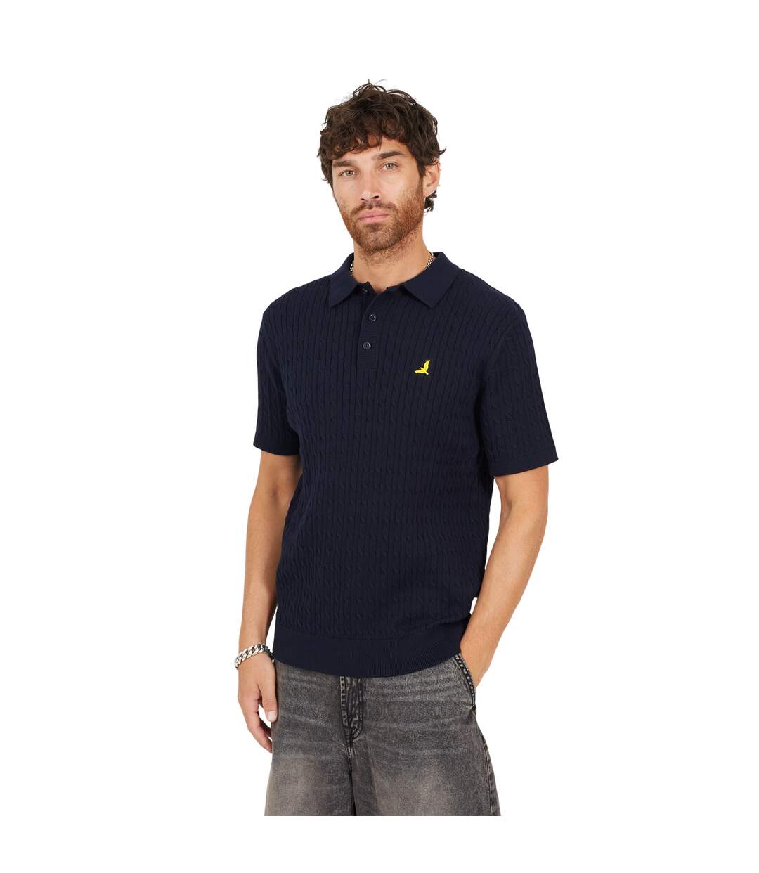 Polo Mysterio Homme Bleu Nuit Brave Soul-2