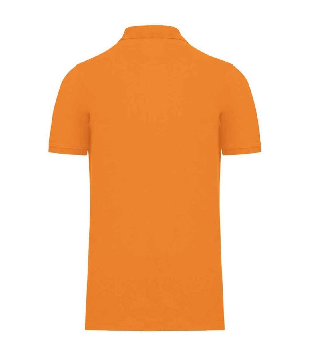 Mens pique organic polo shirt orange Kariban-2