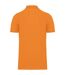 Mens pique organic polo shirt orange Kariban-2