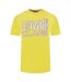 T-shirt Motif Floral Homme Jaune Cavalli Class-1