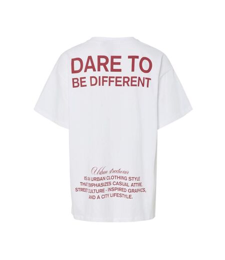 T-shirt blanc femme pieces fonda
