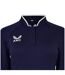 Polo Manches Longues Raglan Femme Bleu Marine Blanc Castore-3