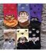 1 Pack Ladies Fluffy Animal Pattern Slipper Socks with Grips-3