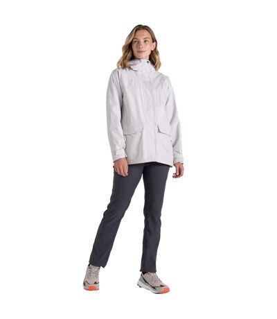 Womens/ladies Kaia Waterproof Jacket Lunar Grey Craghoppers