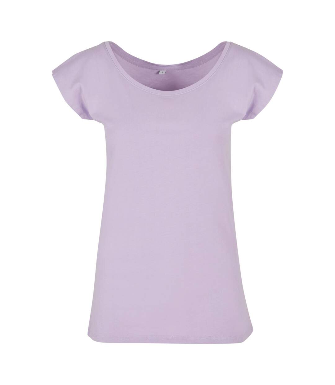 T-shirt À Col Large Pour Femme/femme Lilas Build Your Brand-1