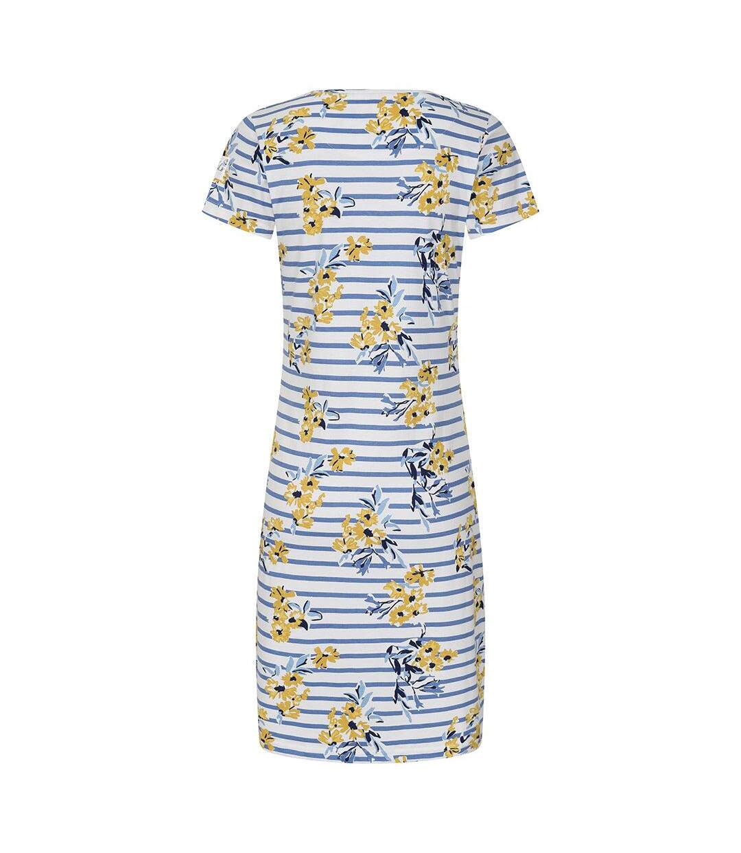 Womens/ladies Meadow T-shirt Dress Blue Lazy Jacks-4