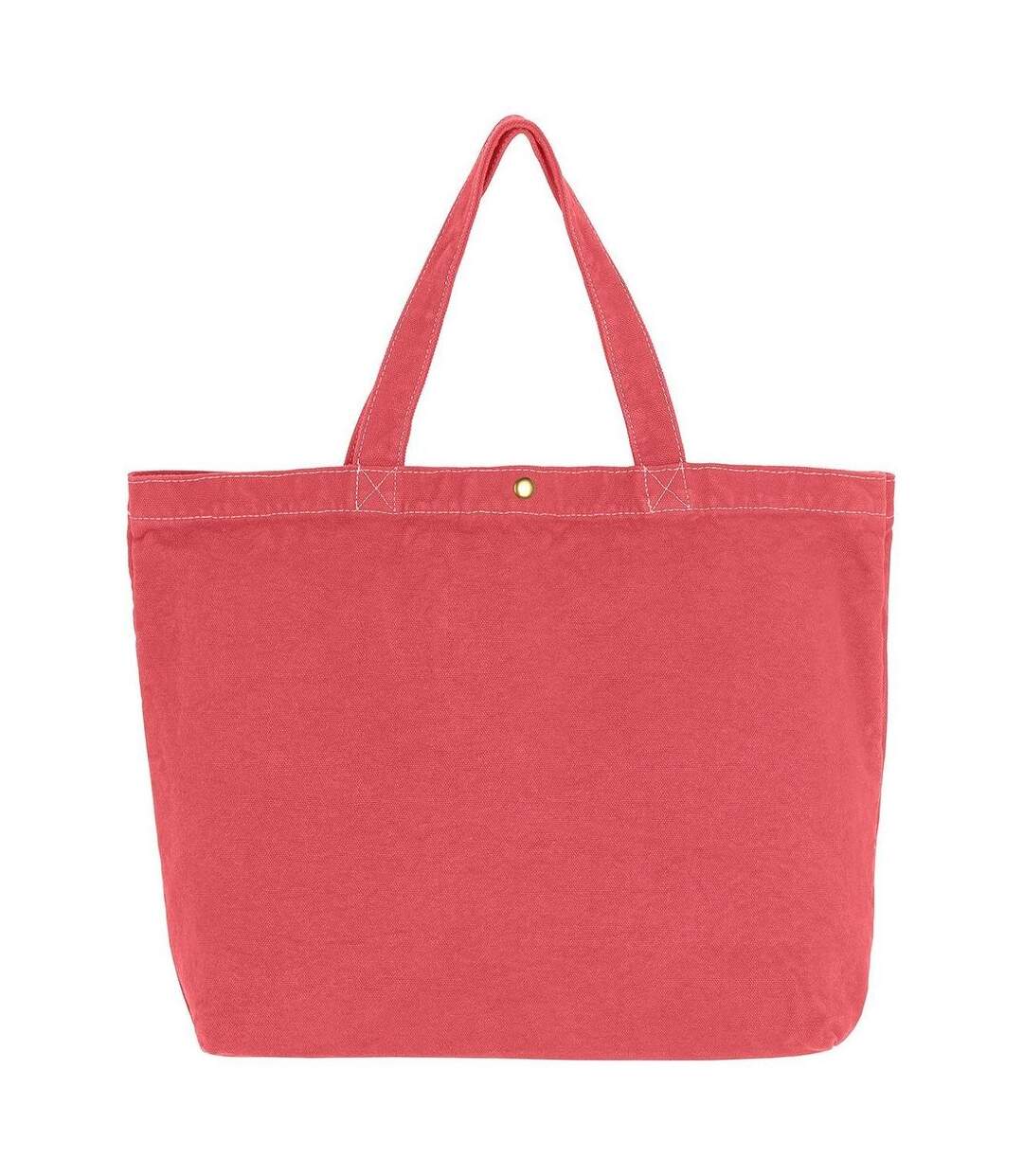 Grand sac cabas en toile - CA-4631 LCS - rouge pastèque-1